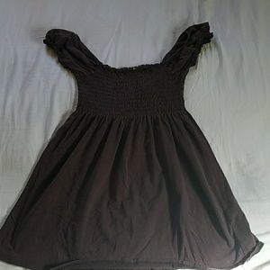 Cap sleeve babydoll top